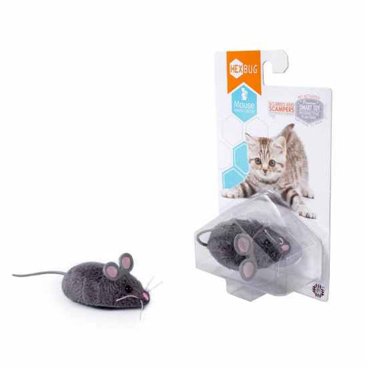 HEXBUG Mouse Robotic Cat Toy (GREY) - vsd22