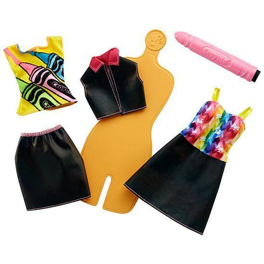 Barbie Crayola Rainbow Design Fashion Set - vsd22