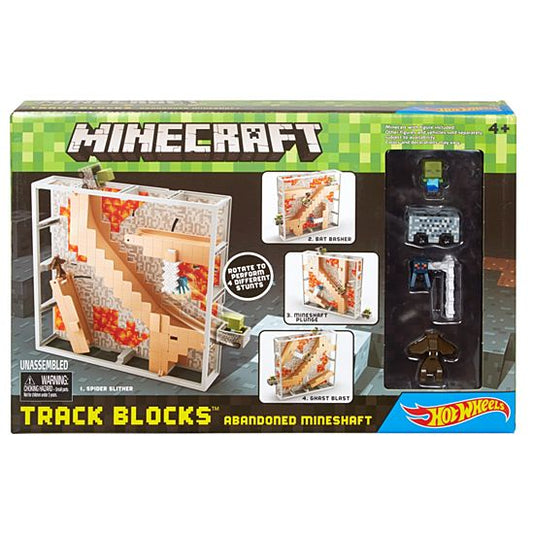 Minecraft Hot Wheels Track Blocks Abandoned Mineshaft Play Set - vsd22