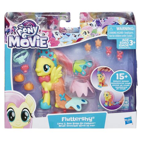 My Little Pony the Movie Fluttershy Land and Sea Snap-On Fashion - vsd22