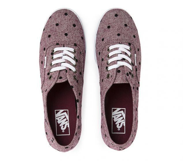 VANS |AUTHENTIC | LO PRO | BURGANDY/WHITE - vsd22