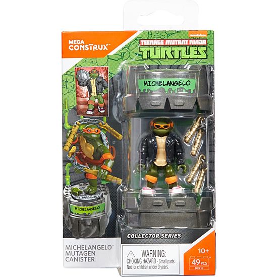 Mega Construx Teenage Mutant Ninja Turtles Classic Series Michelangelo Mutagen Canister - vsd22