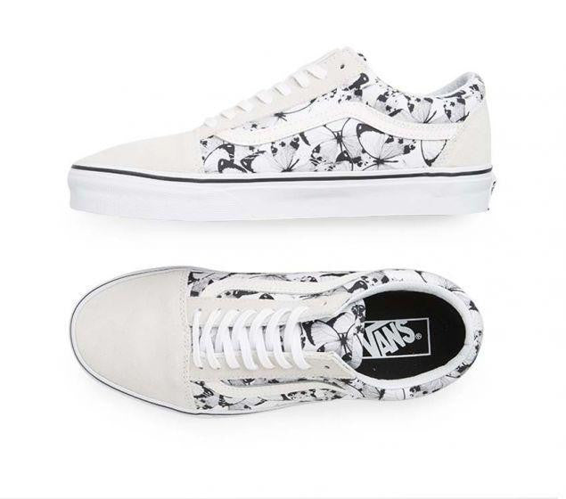 VANS | OLD SKOOL (BUTTERFLY) TRUE WHITE | BLACK - vsd22