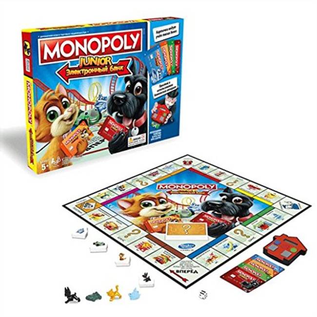 Hasbro Gaming Monopoly Junior Electronic Banking Game - vsd22
