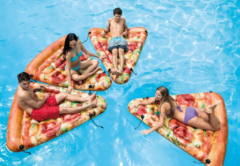 Intex Pizza Slice Mat Pool Floater 69 x 57 inches - vsd22