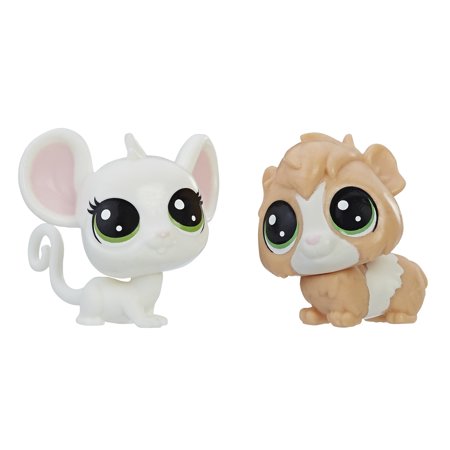 Littlest Pet Shop Zoe Housemouse and Fluffers Guinea - vsd22